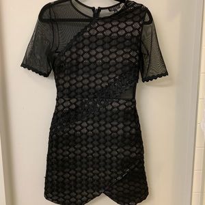 Black top shop cocktail dress